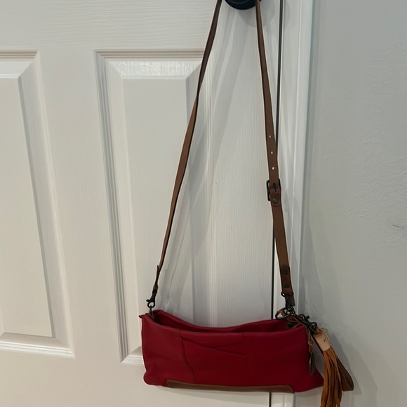 Will Leather Goods Handbags - 🛑FINAL PRICE 🛑WILL LEATHER GOODS Red Crossbody/wristlet/Clutch